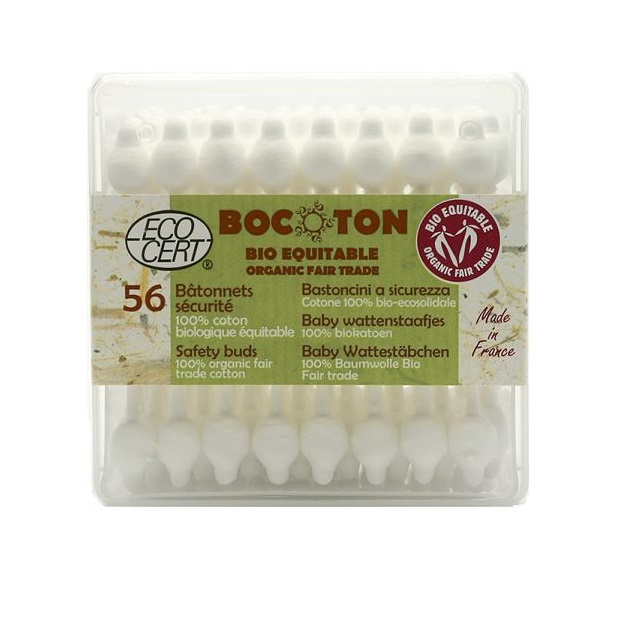 Ватные палочки Bocoton с ограничителем 56 шт